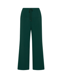 REBOUND: A-gender petrol green pull-on pants with wide legs