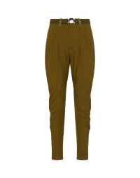 SCURRY: Pantaloni jodhpurs con gamba arricciata color kaki
