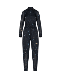 AFFECTIVE: Galaxy printed jumpsuit in tech crêpe
