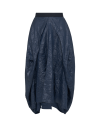 ECLIPSE: Balloon skirt in crinkled cotton