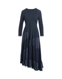 FLIPPANCY: Long hi-waist dress in Sensitive® and satin