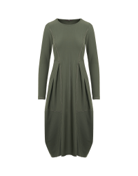 PERSUASIVE: High waist dress in metallic pinstripe Sensitive®