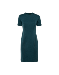 DEFINITION: Short fitted tech jacquard jersey dress