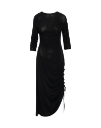 PANACHE: Column dress with ruching down one side