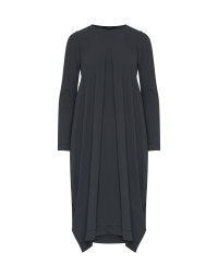IN-AND-OUT: Cocoon shaped dress in dark grey Sensitive®