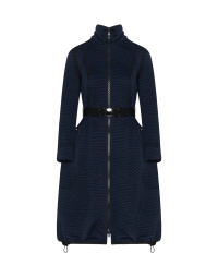DISTRACT: Parka style dress in quilted jacquard jersey