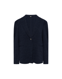 RIDDLE: Unstructured jacket in tech cloqué