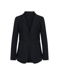 STRIVE FOR: Black tech-tailored laser cut jacket