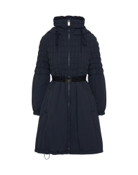 OBLIVION: Navy tech parka with quilted bodice