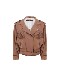 UNRULY: Over-size biker jacket with fringes