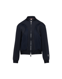 FEISTY: Navy softly constructed sports-blouson jacket