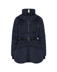 DISCOVERY: Navy short fitted padded parka jacket