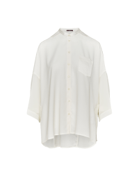 GOSSIP: Camicia oversize in raso tecnico avorio