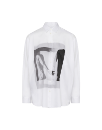CHARACHTER: Ivory shirt with black and white photo print