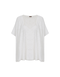 SUCCESS: Ivory technical knit wide top