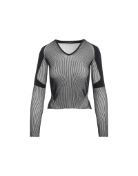CONFIGURE: V-neck sweater in nylon rib