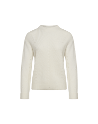 PASSION: Wide squared shape ivory sweater