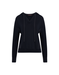 TRANSFORM: Hoodie sweater in navy tech knit and 