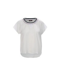 QUARK: T-shirt leggera in tessuto tecnico, crema