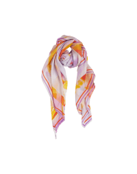 MIRACULOUS: Scarf in with macro floral photo-print