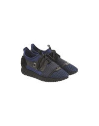 STEALTH: Sneakers in tessuto blu navy