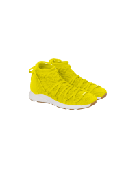 RADICAL: Yellow technical knit sock sneaker